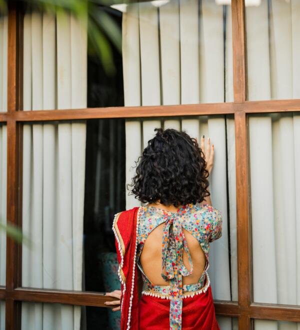 Chanderi Saree with Blouse - Image 5