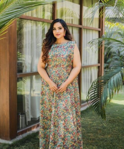 Moroccan Inspired Printed Maxi