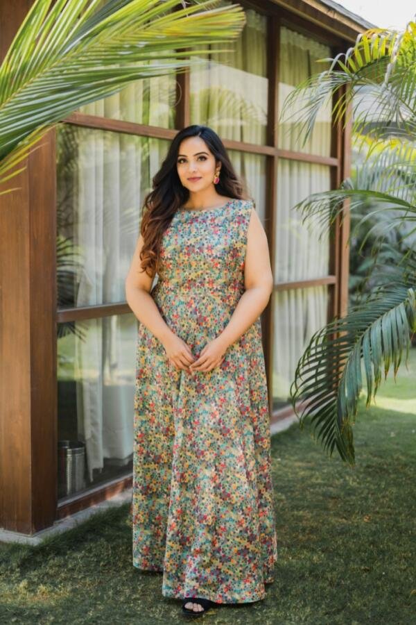Moroccan Inspired Printed Maxi