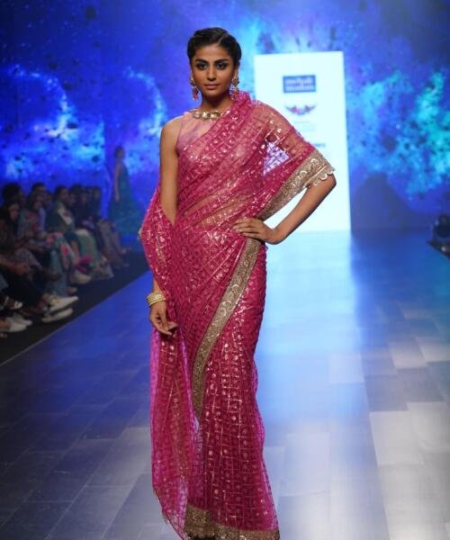 Rani Pink Saree