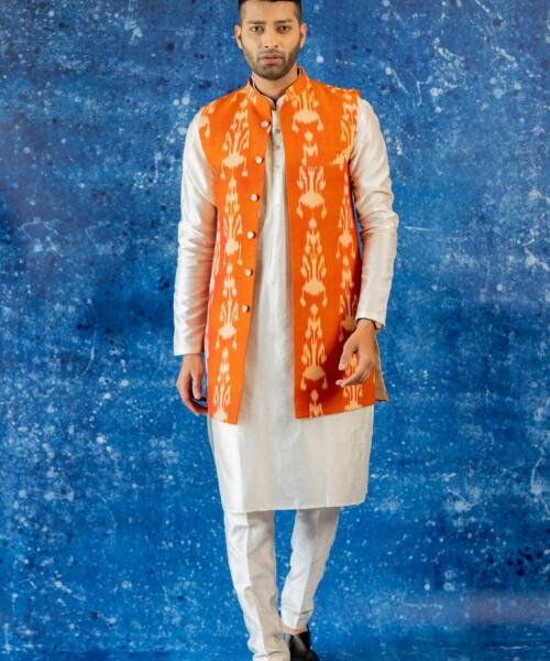 Orange Ikat Bundi Set