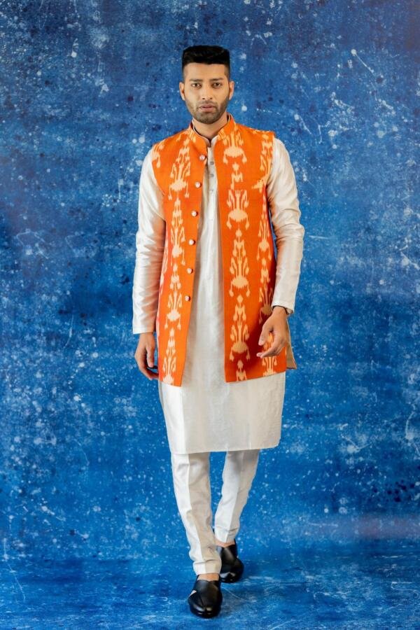 Orange Ikat Bundi Set