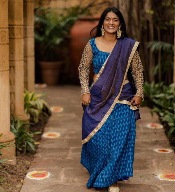 Pre Draped Saree - Image 4