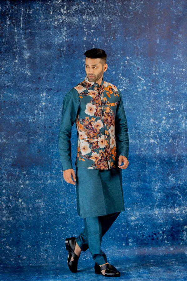 Blue Floral Bundi Set - Image 5