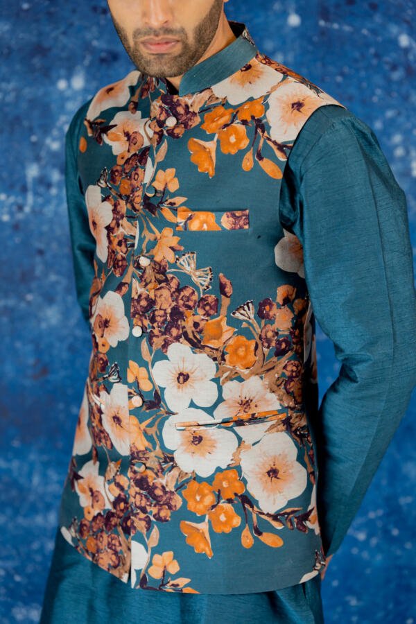 Blue Floral Bundi Set - Image 7