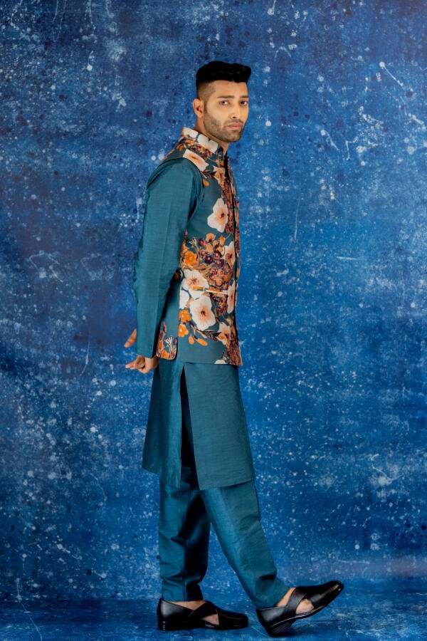 Blue Floral Bundi Set - Image 4
