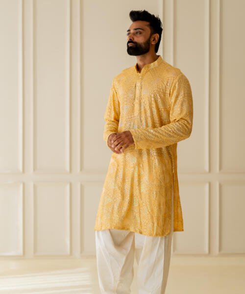 Haldi Kurta With Pants