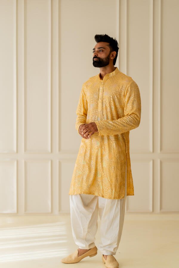 Haldi Kurta With Pants