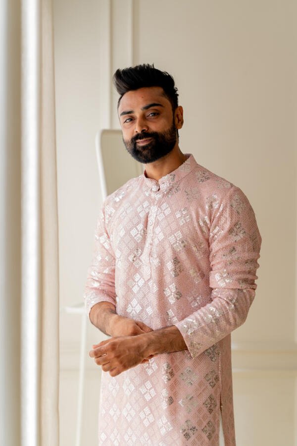 Soft Pink Kurta With Patiala