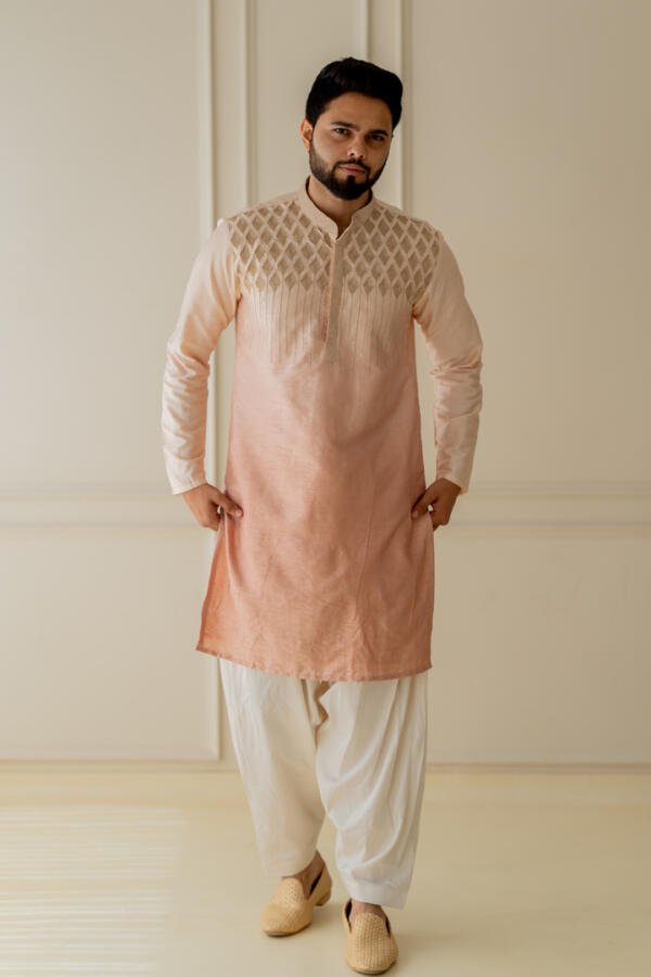 Ombre Kurta With Patiala - Image 3