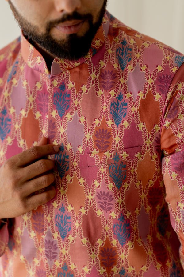 Pink Printed Bundi Set - Image 2