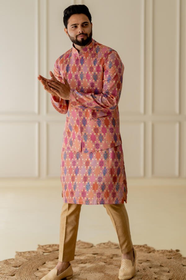 Pink Printed Bundi Set - Image 7