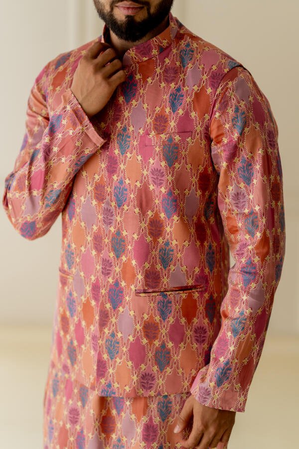 Pink Printed Bundi Set - Image 5