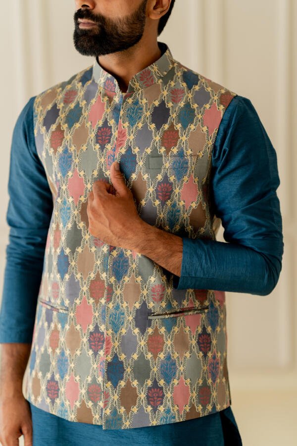 Blue Printed Bundi Set - Image 6