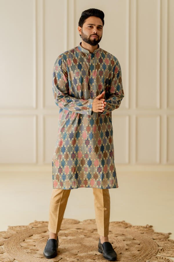 Printed Kurta With Pants