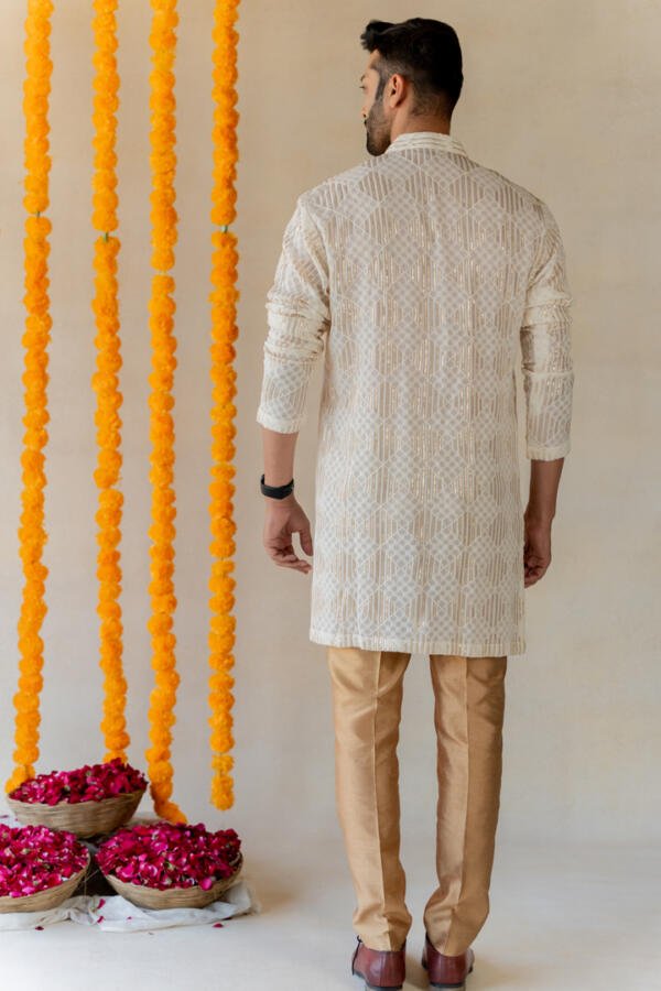 Classic Ivory Kurta Set - Image 2