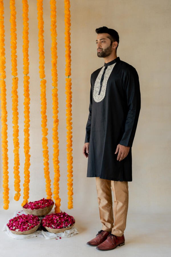 Ink Black Kurta