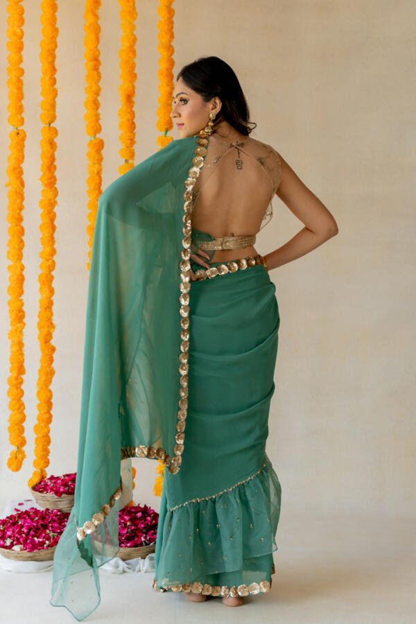 Ruffle Saree - Image 3
