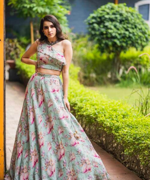 Mint Linen Lehenga