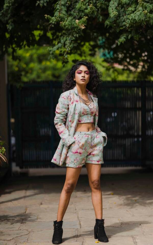 Linen Mint Blazer Set - Image 3