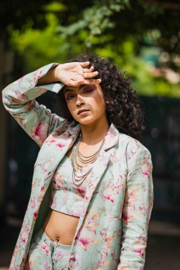 Linen Mint Blazer Set - Image 4