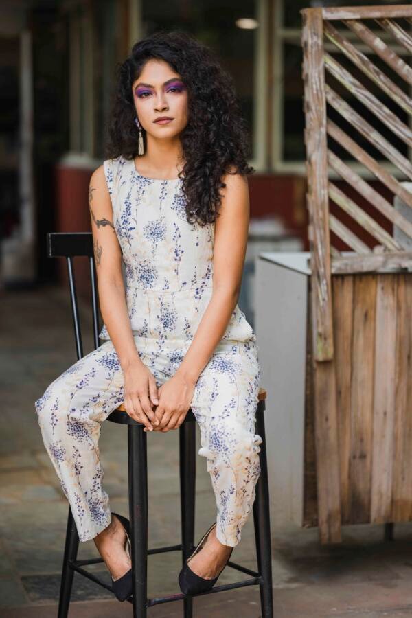 Linen Ivory Jumpsuit - Image 3