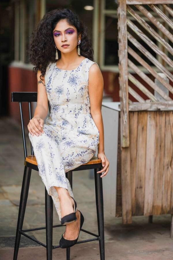 Linen Ivory Jumpsuit - Image 4