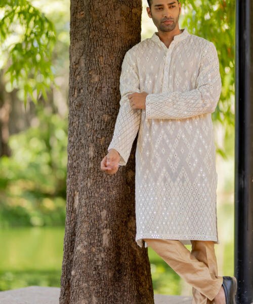 Ivory Kurta Pant Set