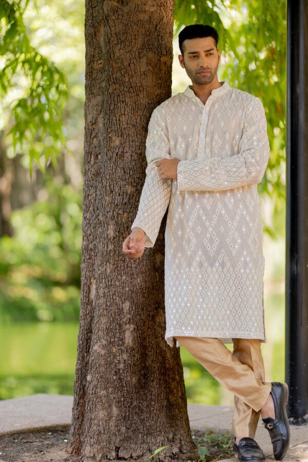 Ivory Kurta Pant Set