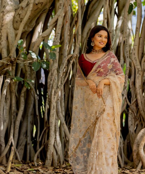 Gold Saree Set