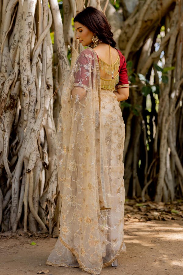 Gold Saree Set - Image 7