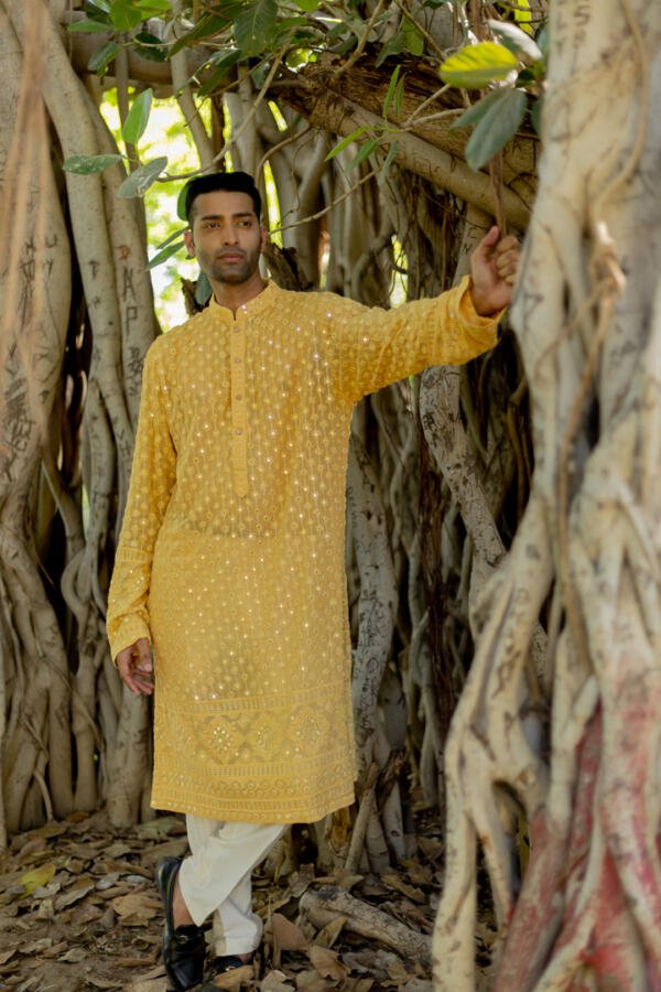 Marie Gold Kurta Pant Set