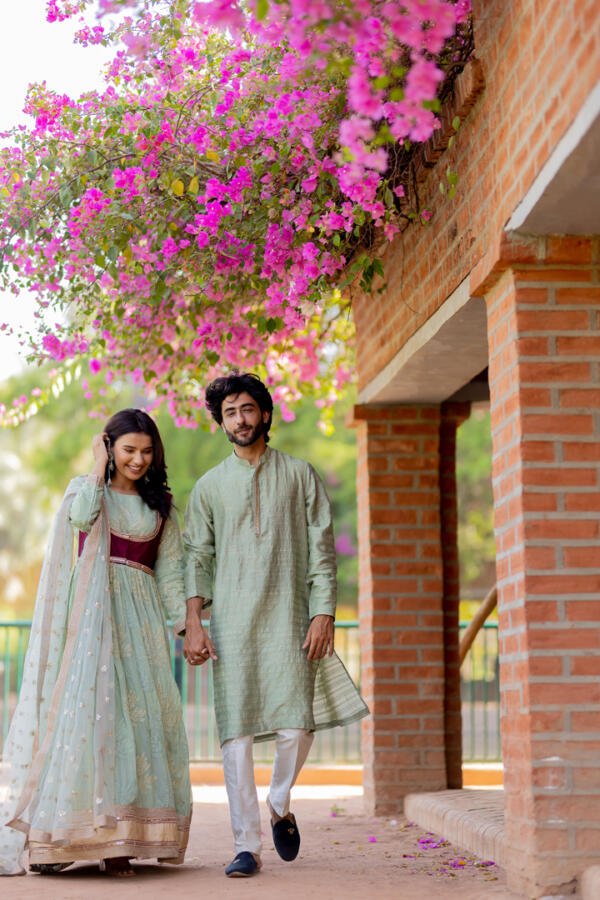 Mint Anarkali Set - Image 4