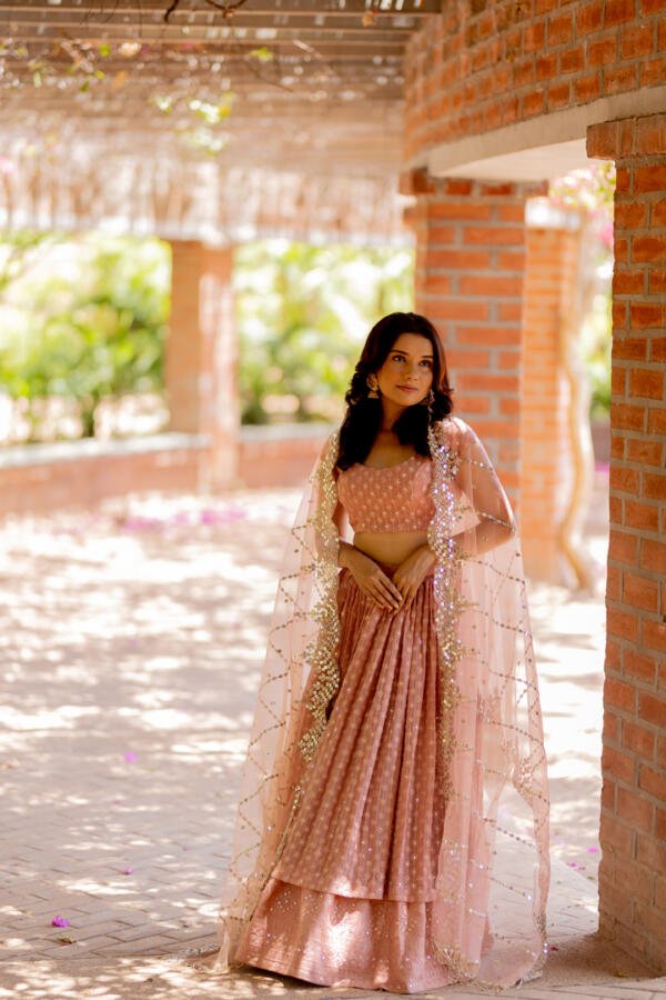 Salmon Lehenga Set - Image 2