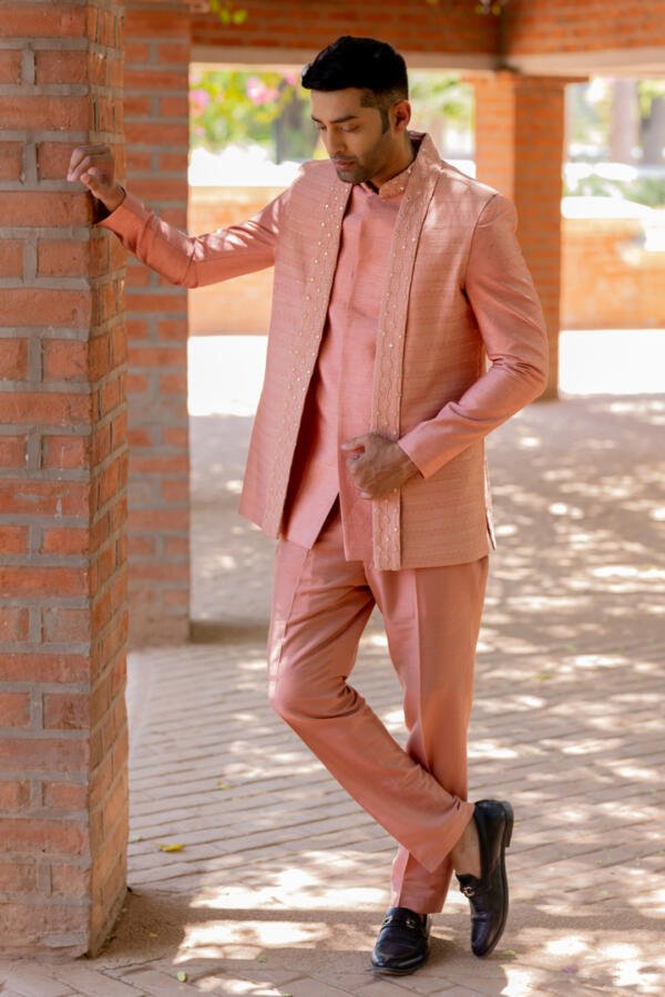 Salmon Indowestern Set - Image 3
