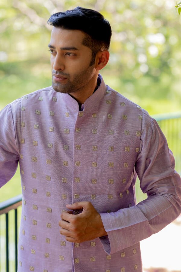 Lilac Bundi Kurta Pant Set - Image 2