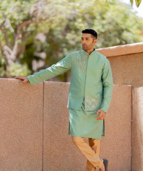 Sage Bundi Kurta Pant Set