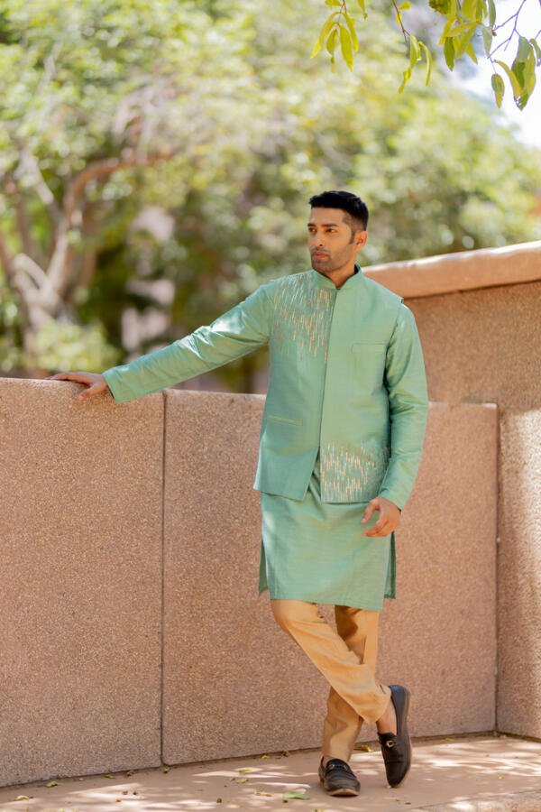 Sage Bundi Kurta Pant Set
