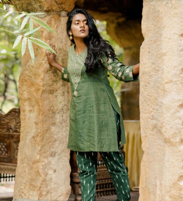 Chanderi Kurta Set