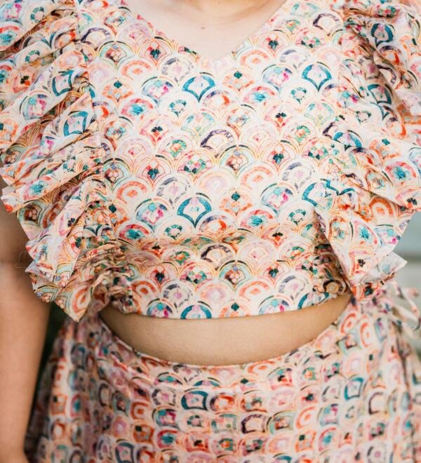 Scallop Lehenga Set - Image 5