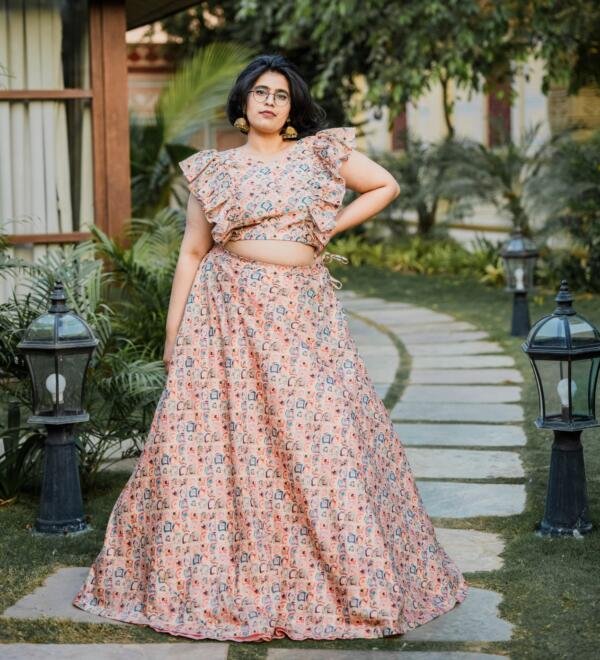Scallop Lehenga Set