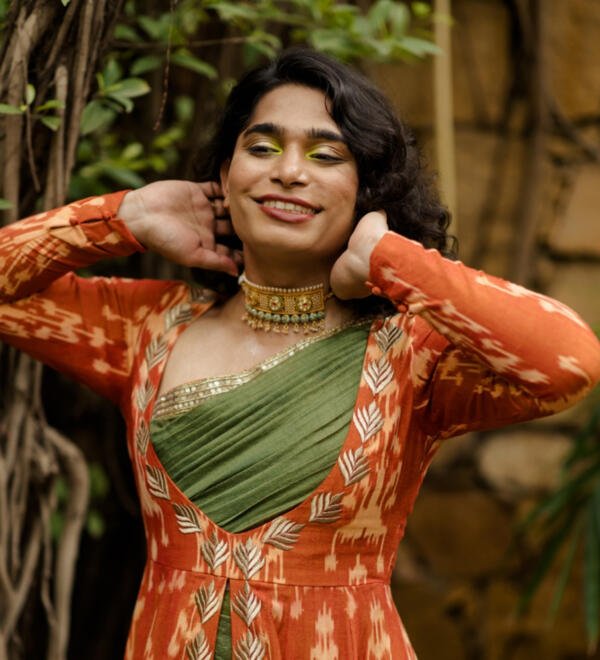 Draped Saree Gown - Image 3