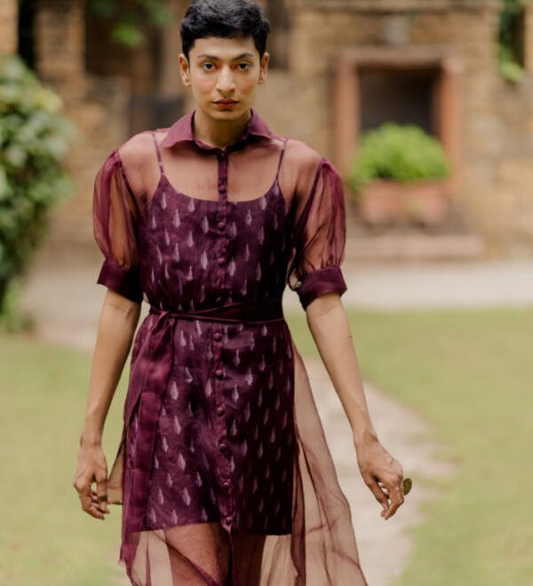 Organza & Ikat Dress