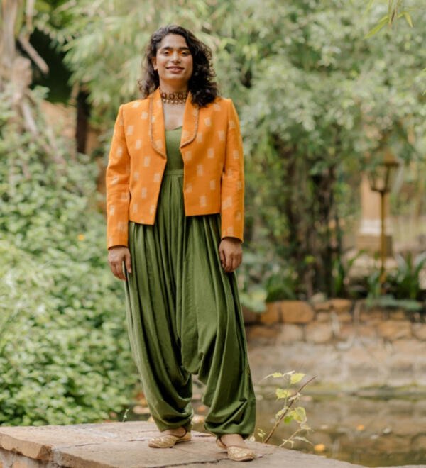 Patiala Jumpsuit with Blazer - Image 2