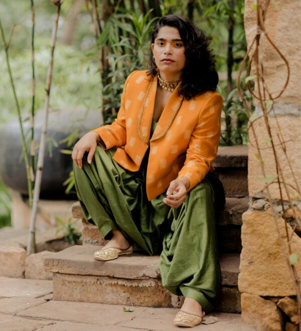 Patiala Jumpsuit with Blazer - Image 3